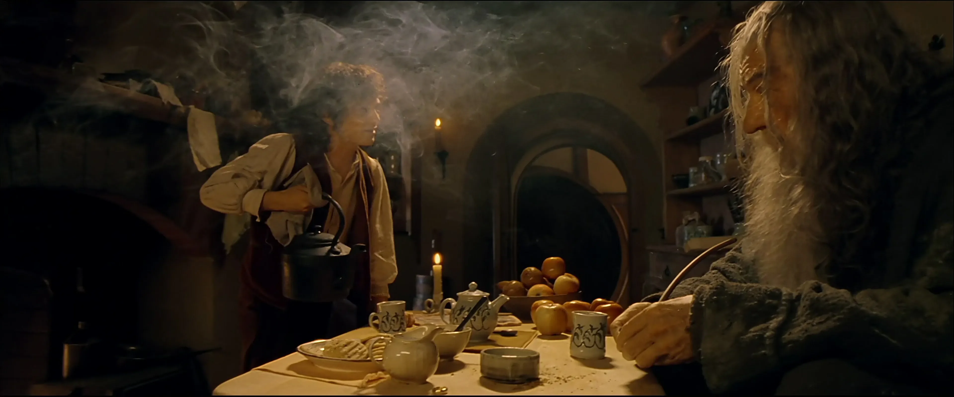 Example of forced perspective in Lord of the Rings